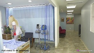 Getting the she-male nurse's attention - Jenna Bj's