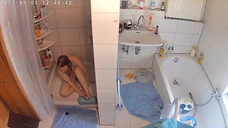 Caught Masturbating in the Shower Again