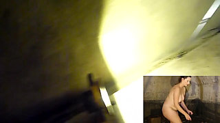 A fatal walk - Fucked, punished and totally filled with piss in a German WW2 bunker