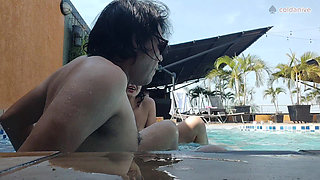 I Fuck My Husband in the Ass with a Strap-on in the Pool on the Terrace Version 2