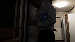 Subtitled CMNF ENF Japanese teen schoolgirl ass massage