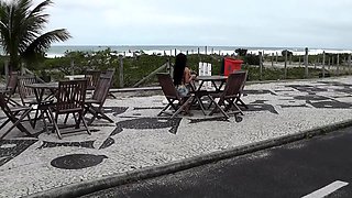 Gorgeous brunette babe fucked hardcore in the bathroom