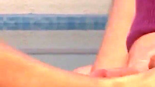 Footjob and eager sex for Jasmine Rouge with a final cumshot on top of her feet