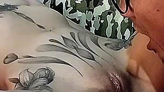 Vaginal Sucking My Friend, She Submissive with Her Eyes Covered