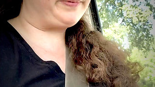 Follow Me in Bathrooms Wearing a Pink Thong