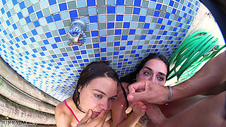 Tropical Wet Threesome with Kinky Mary