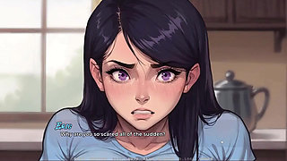 My New Girlfriend Taboo Hentai Game Ep.48 Caught by My Father in Law with My Step Mom and GF in the Kitchen!