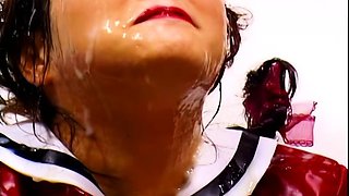 Asian japanese amateur has deep throat