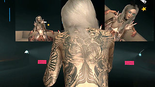 Anal Riding by Tattooed Slut