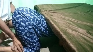 Indian Village Maid Aunty Hot Sex with House Owner's Son