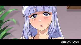 Horny Anime teen fucks herself with vibrator