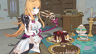 Genshin Impact- Escoffier's Sweet Cake and Lustful Sex - 3D Hentai Animation