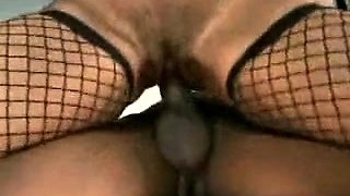 Black and flat babe nailed