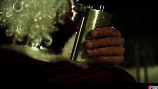 Scott Nails' Wild Christmas Threesome Explodes with Interracial Heat