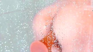 She blows her own mind in the shower while you wank