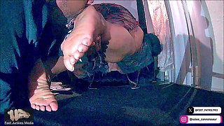 Buttering up N Munching on These SSBBW Big Soles as Jackie Returns a Handjob