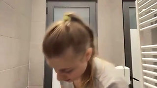 Public Blowjob with a Lot of Saliva