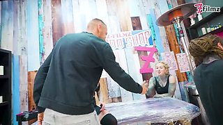 Big Dick Tattooed Couple Foursome - Anuskatzz & Merry4fun Anal & Double Blowjob