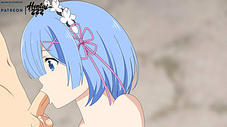 Rem POV Creampie Uncensored Re Zero Hentai Animation Blowjob Doggystyle