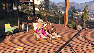 GTA V Franklin Clinton x Premium Pink Boots Lady (3D Animation) (FULL)