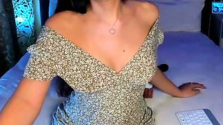 Amateur striptease and Solo masturbation