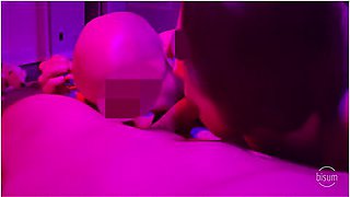 Threesome Mmf Bi Couple Shares Big Bi Cock With Double Blowjobs And Spitroasting