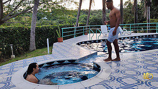Lots of Sun, Lots of Pool, and Step Sister Anita with Rioc Really Wanting to