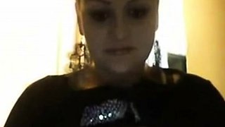 BBW Colombian Plays with Her Big Tits on Webcam