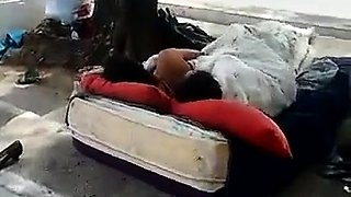 Trashy Hooker is fucked with intensity in the middle of the