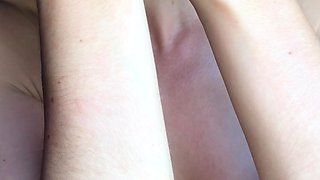 Amateur blondie solo anal masturbation