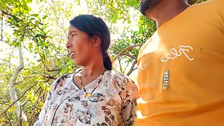 Indian Desi Bhabhi Hot Xxx - Both The Boy And The Girl Are Newly Married And Have Come To Visit The Forest
