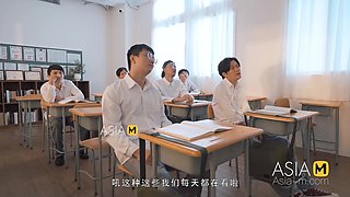 ModelMedia Asia-Classroom Real Sex Teaching Aids-Shen Na Na-MD-0201-Best Original Asia Porn Video