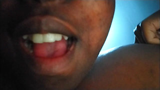Let's see how deep my fingers go Teen(18+) shoves her fingers down her throat.