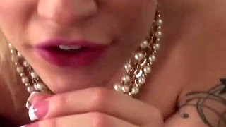 Super inked babe is pleasing roco's monster cock in POV