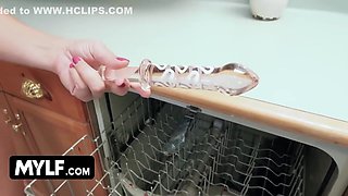 Krissy Lynn - Horny Housewife Starts Touching Herself While She Talks To Her Man Over The Phone