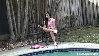 Thick stepsis gets stuck and fucked