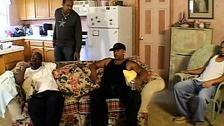 Big cock blonde amateur with glasses drools on cock