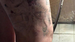 Epic View of My Ass and Bush in Your Face as I Do Naked Deep Cleaning in My Bathroom!