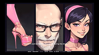 My New Girlfriend [ Taboo Hentai Game ] Ep.35 My GF Likes to Show Her Latex Panties to Older Man!