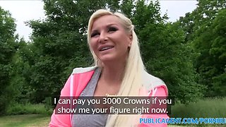 Public Agent featuring Jarushka Ross's rubbing clit video