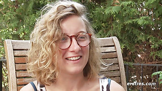 Ersties - French Lust Outdoors - Manu Plays With Her Vulva