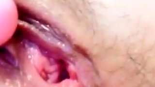 My  girlfriend  give creamy orgasm while masturbating