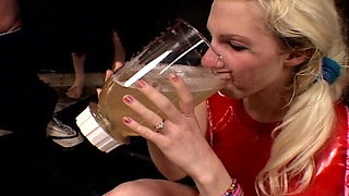 Young Blonde Whore Enjoys Hardcore Gangbang