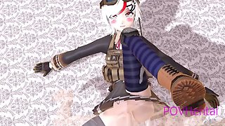 Catgirl luna cowgirl missionary