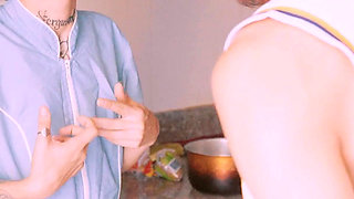 Fucking My Boss in the Kitchen