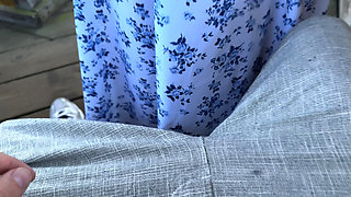 Big Ass MILF Public Fuck and Blowjob on Viewpoint Tower - Risky POV
