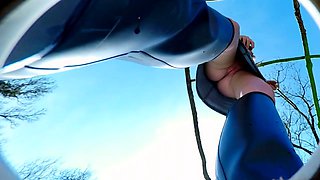 Pulled amateurs close up car sex