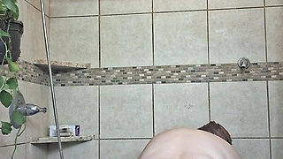 Big Beauty Nurse Vicki Taking a Mud Treatment in My Shower!