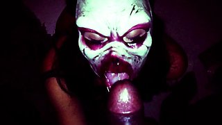 Big cock EXGF interracial busty geek coed blowjob