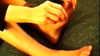 Retro lesbian foot fetish